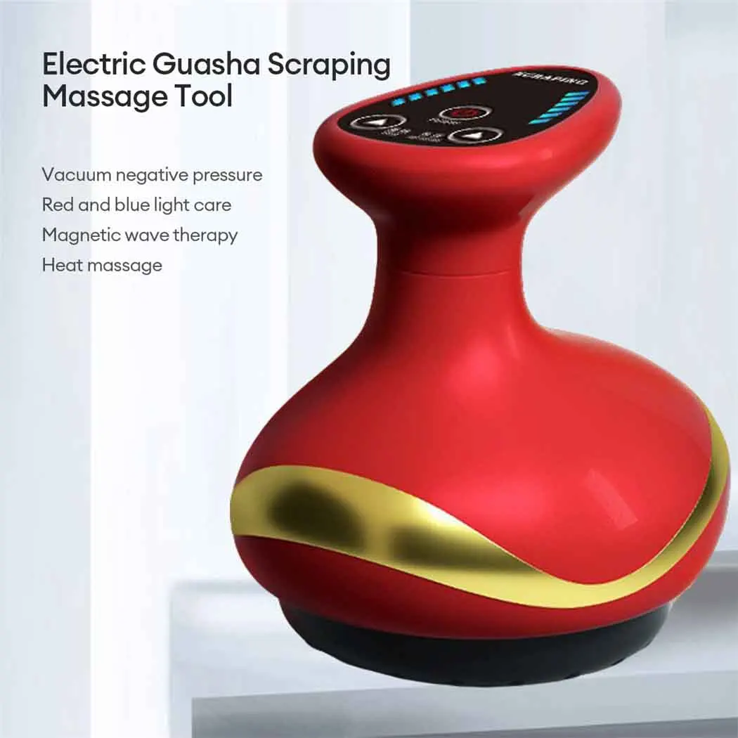 

Emeka Electric EMS Body Massager Cupping Massage with LCD Guasha Scraping Vacuum Suction Cup IR Heating Fat Burner Slimming