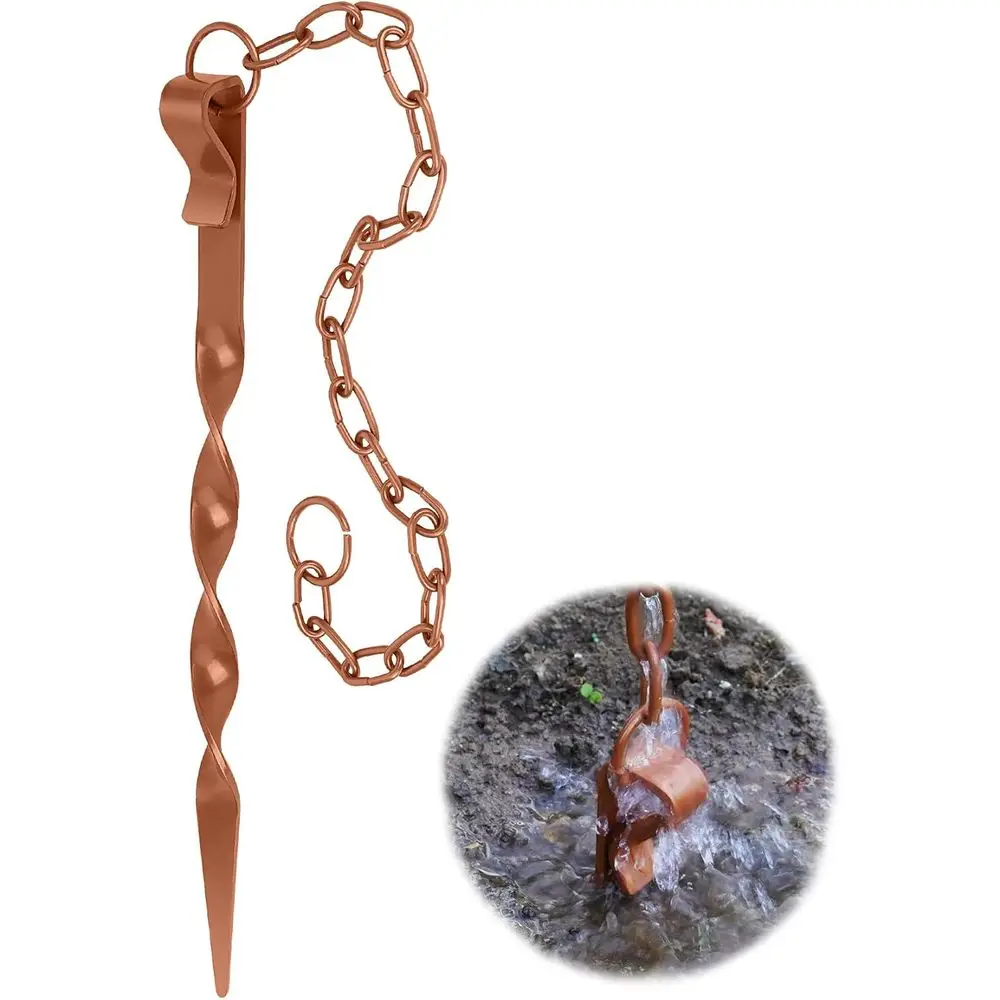 

Медный анкер для дождевого шланга с металлическим заземлителем, длина 30,22 фута, устойчивый к ржавчине, для садового декора