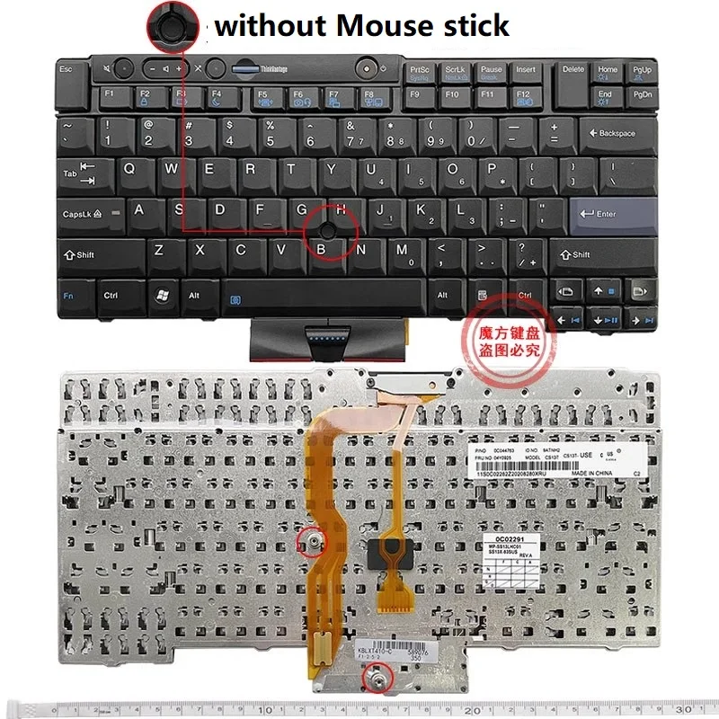 Original New US Keyboard for IBM Lenovo X220 X220I X220T T410 T410S T410I T510I W520 T420S Keyboard T520I