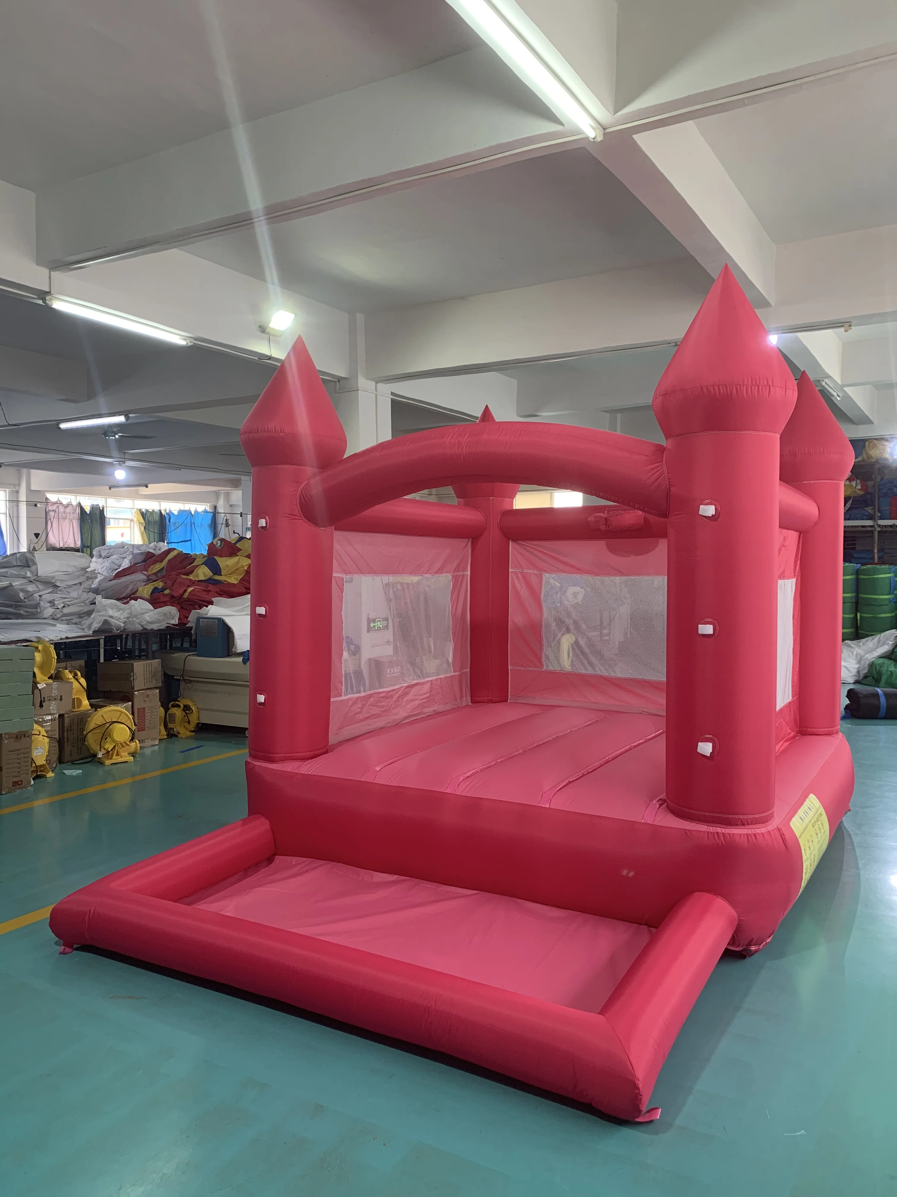 

Bounce House 3.7*2.7*2.6M Inflatable Toys 23KG With Blower Jumping Castle Bouncy House For kids Wedding Toys Trampoline