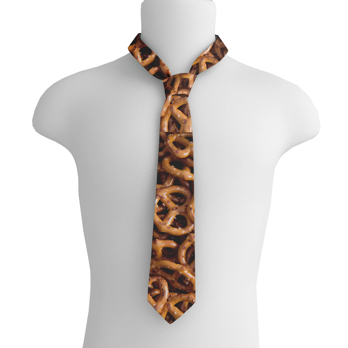 เนคไทลายอาหารยอดนิยม พิมพ์ลาย 3 มิติ เฟรนช์ฟรายส์ แตงโม โดนัท เนคไทสำหรับงานปาร์ตี้ฮาโลวีน ตกแต่งเสื้อผ้าลำลอง เนคไทคุณภาพดี