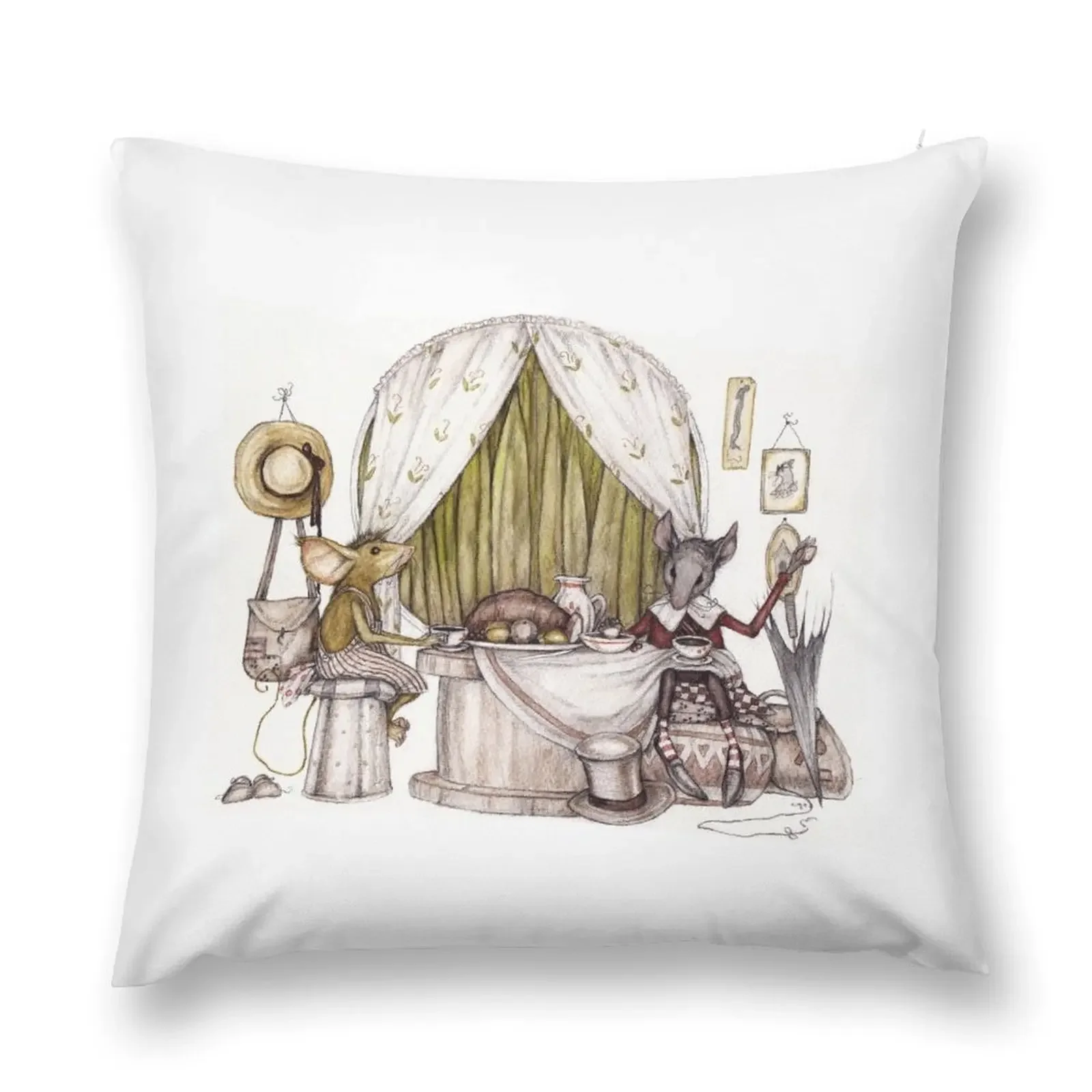 City Mouse, Country Mouse Throw Pillow Christmas Cushion For Home christmas ornaments 2025 pillow