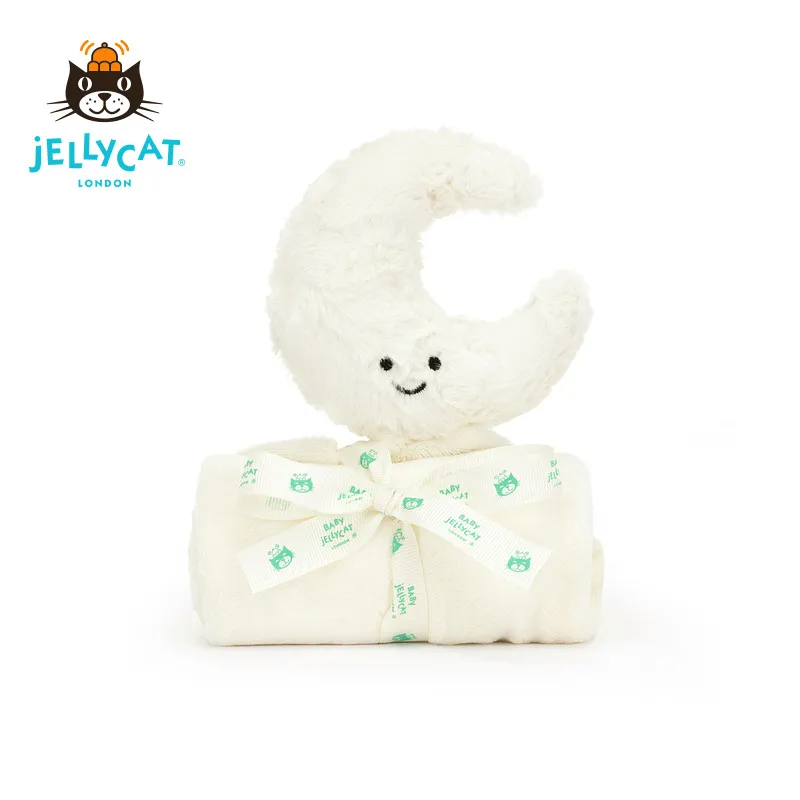 

Оригинальная мягкая игрушка-комфортер Jellycat Amuseables Moon из Великобритании, супермягкая, для новорожденных, для развития хватательных навыков, успокаивающая игрушка для сна, плюшевая кукла, подарок для младенцев