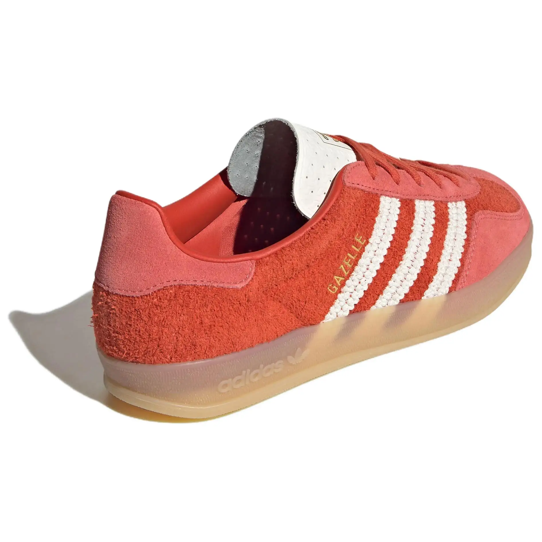 Adidas GAZELLE  INDOOR W KI7169 Originals German Army Trainers Women's Low Top Soft Red/Jade White/Soft Light Scarlet White