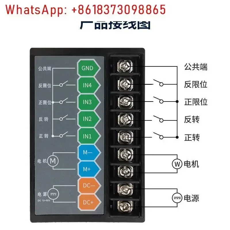 High-power DC motor forward and reverse controller speed control module wireless remote control brushed push rod delay 12V48V