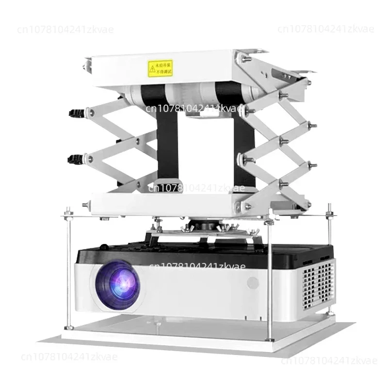 70CM Electric Projector Lift Scissors Ceiling Mount Projector Cinema Church Hall School Remote Controlling Projector Mount 220V