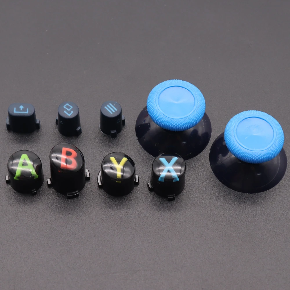 For XBox Series X S Core Controller Thumbsticks Caps ABXY View Menu Share Buttons Mod Kit Replacement Gamepad Repair Parts