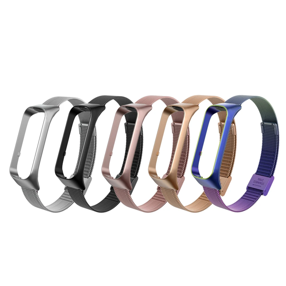 Wrist Strap for Samsung Galaxy Fit 2 Bracelet Metal Stainless Steel Band For Samsung Galaxy Fit2 R220 Smart Band Accessories