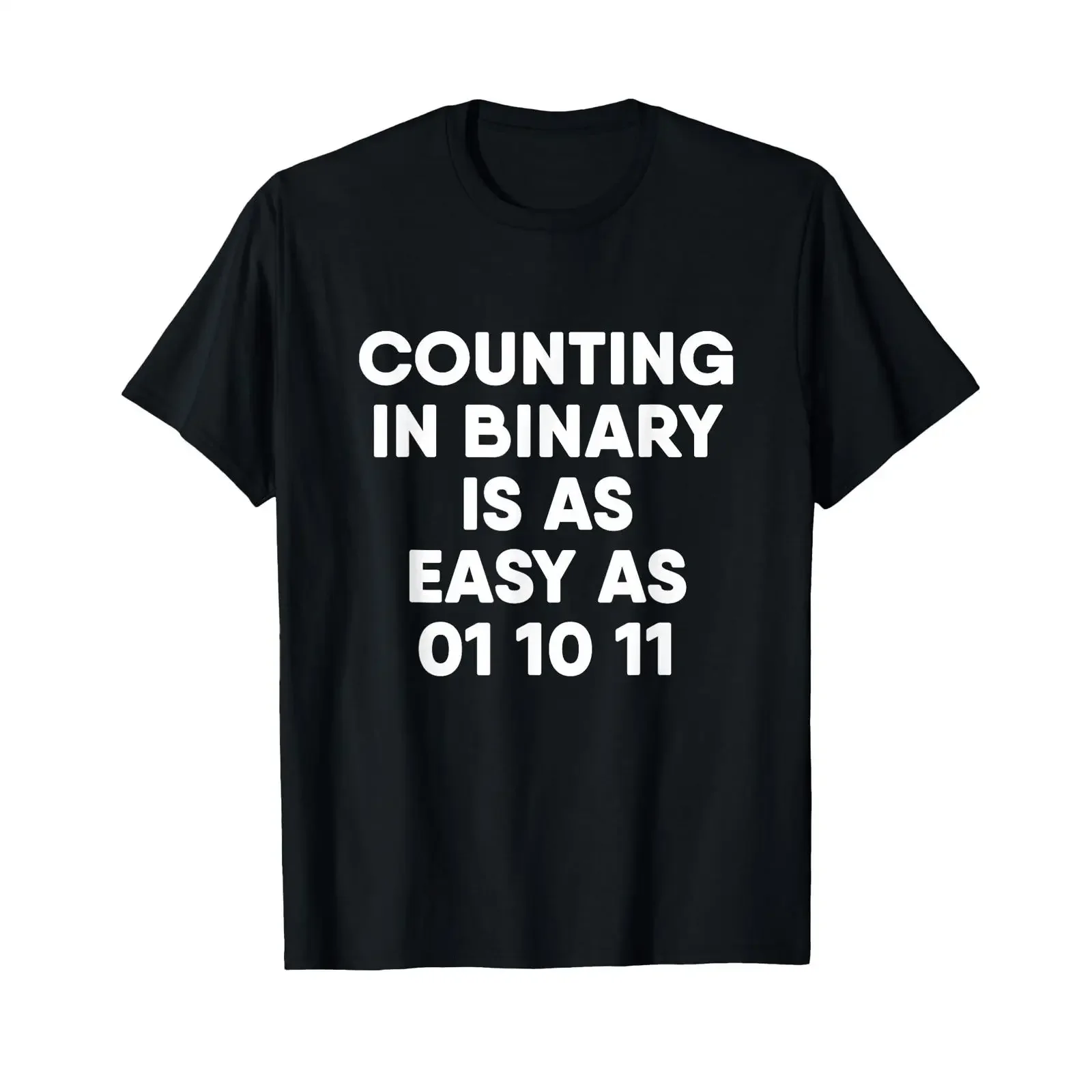 Counting In Binary Computer Science T Shirt vintage Washed Casual designer clothes Versatile graphic Stylish Unisex Slightly