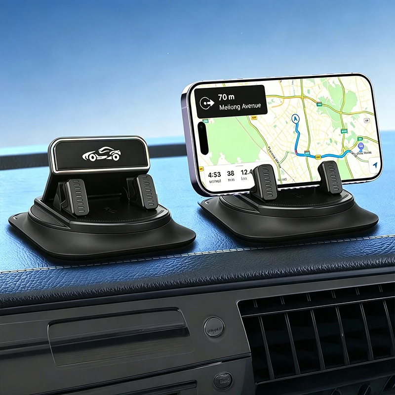 Car Dashboard anti Slip Mobile Phone Holder 360° Rotating Navigation Fixed Bracket universal Car Phone Holder