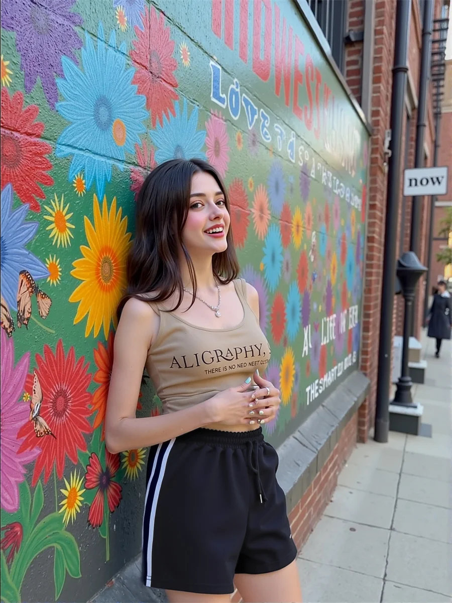 Sportieve shorts met zijstreep Dames Kant Mini Slim Fit Ruffle Club Night School Kawaii Meisjes Stijlvol Esthetisch Trendy Zomer