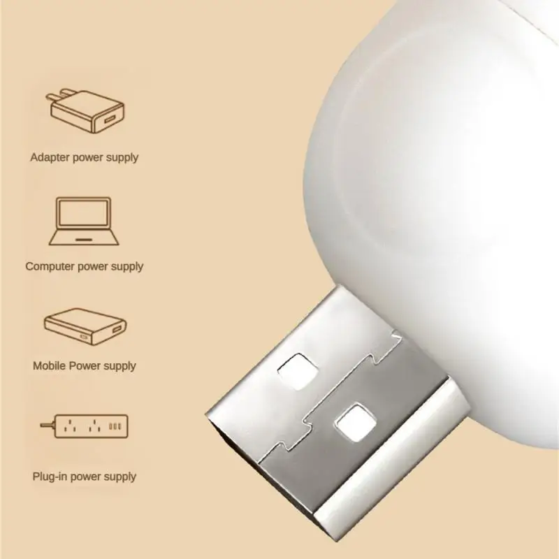 Lampa z wtyczką USB Mini lampka nocna Prezent Komputer Mobilne zasilanie Ładowanie Małe lampki do czytania LED Ochrona oczu Kwadratowa lampka do