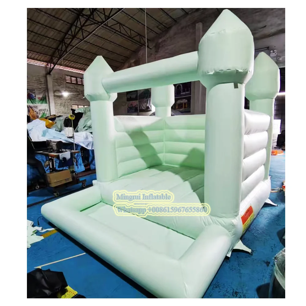 Customized 4x4m fwedding birthday dream inflatable castle creates children's white fairy tale dreamland full with ball pool