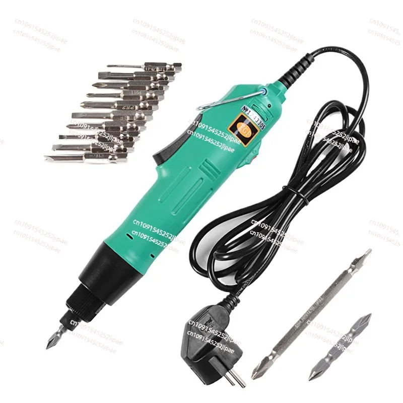 220V Electric Screwdriver H6 Speed 6.35mm Electric Screwdriver Straigh Plug Variable Speed Torque Adjustment