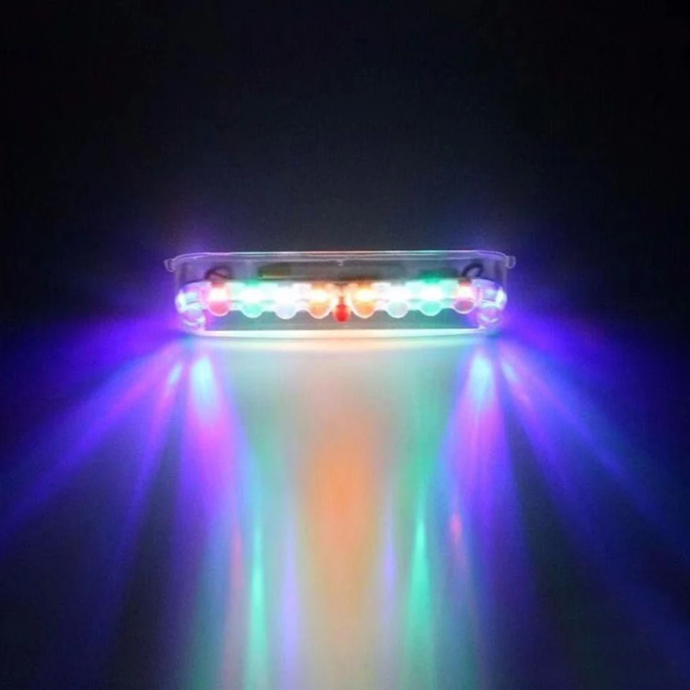 Carcarmy Strobe Light for Motorcycle Solar Rechargeable Led Warning Lighting Accessories Colorful Flashing Car lights DC 5V 1Pc