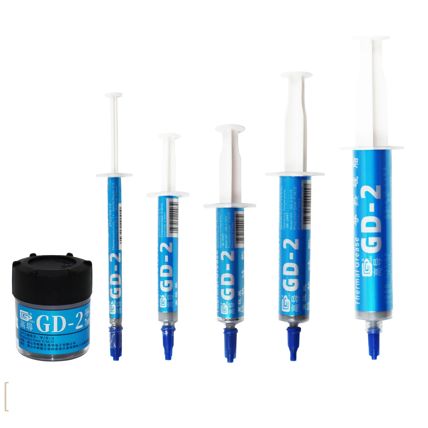 GD900 GD-2 Thermal Conductive Grease Paste For Computer Heatsink CPU GPU Processors Coolers Plaster Water Cooling 1/3/7/15/30g