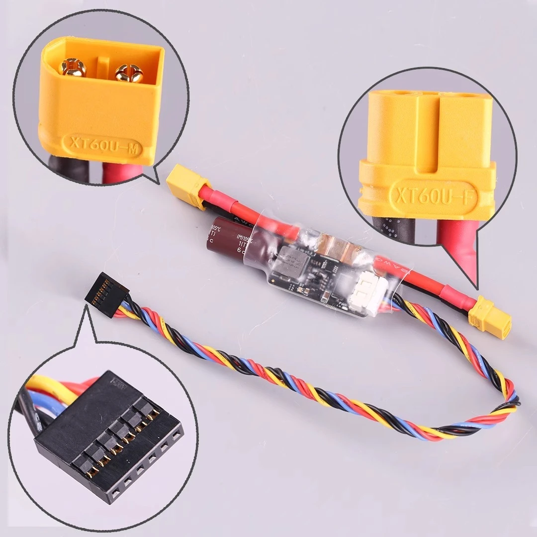 

Leixun CAN PMU Lite Power Supply Precise High Voltage Flight Control Ammeter BEC Pix