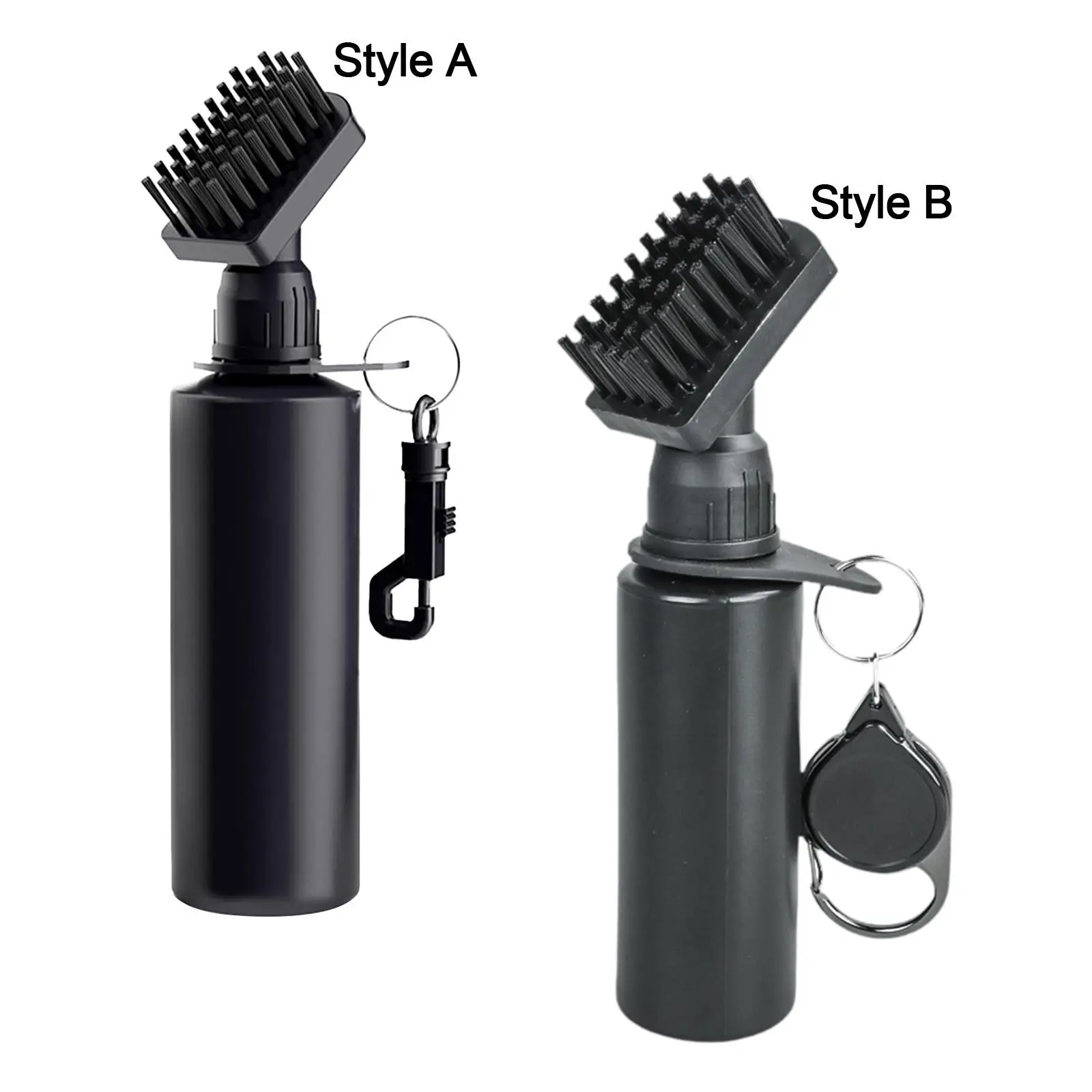 Golf Club Brush Bottle Golf Brush Tube Groove Cleaner Portable Water Dispenser Cleaner with Nylon Bristles Head Golfer Gift