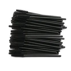 100PCS Eyelash Brush Silicone Gel Mascara Wands Applicator Spoolers Lashes Extension Tool Cosmetic Brushes Makeup Accessories