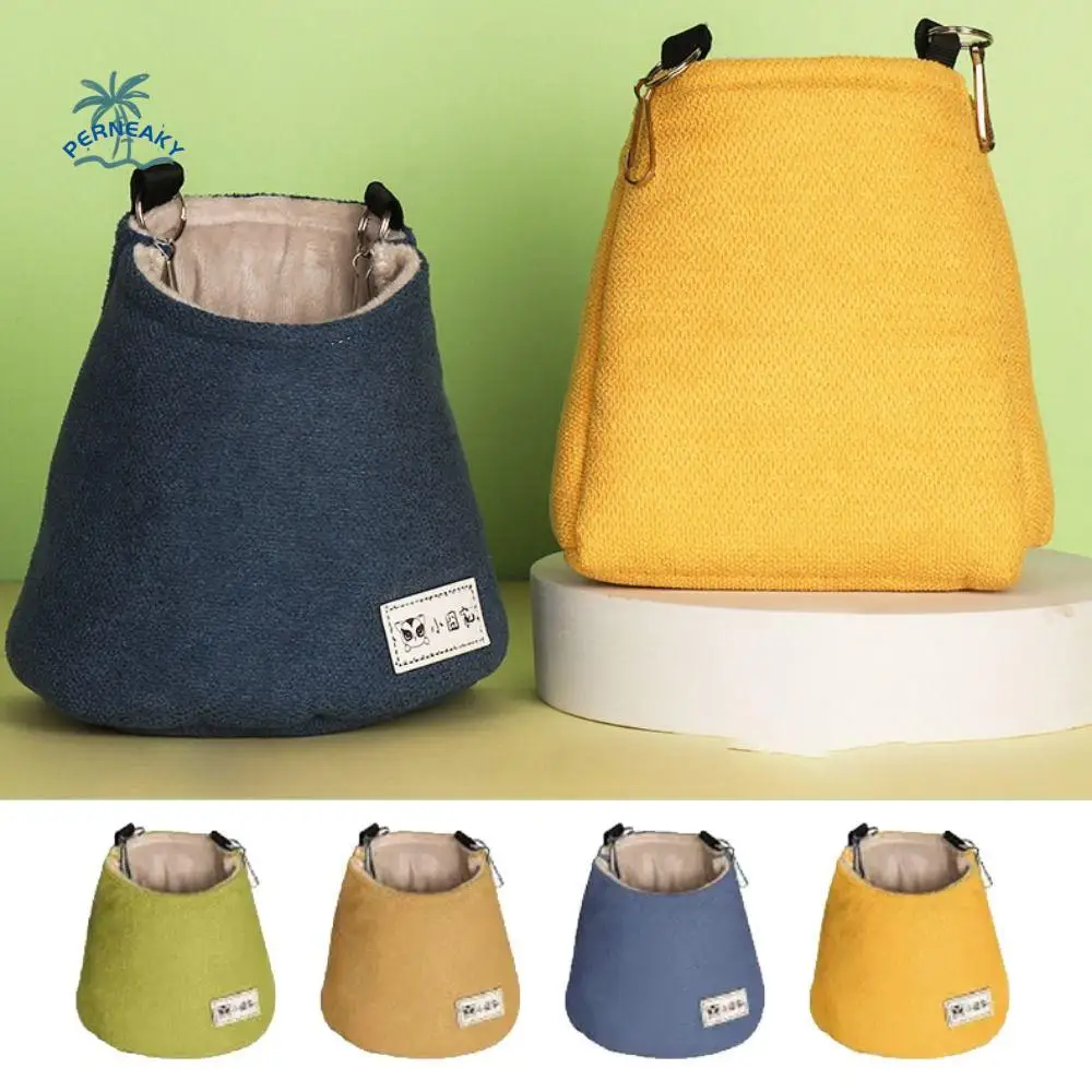

Opening Winter Sugar Glider Pouch Cloth/Plush Soft Squirrel Bed Cage Hanging Warm Small Animals Sleeping Bag Autumn