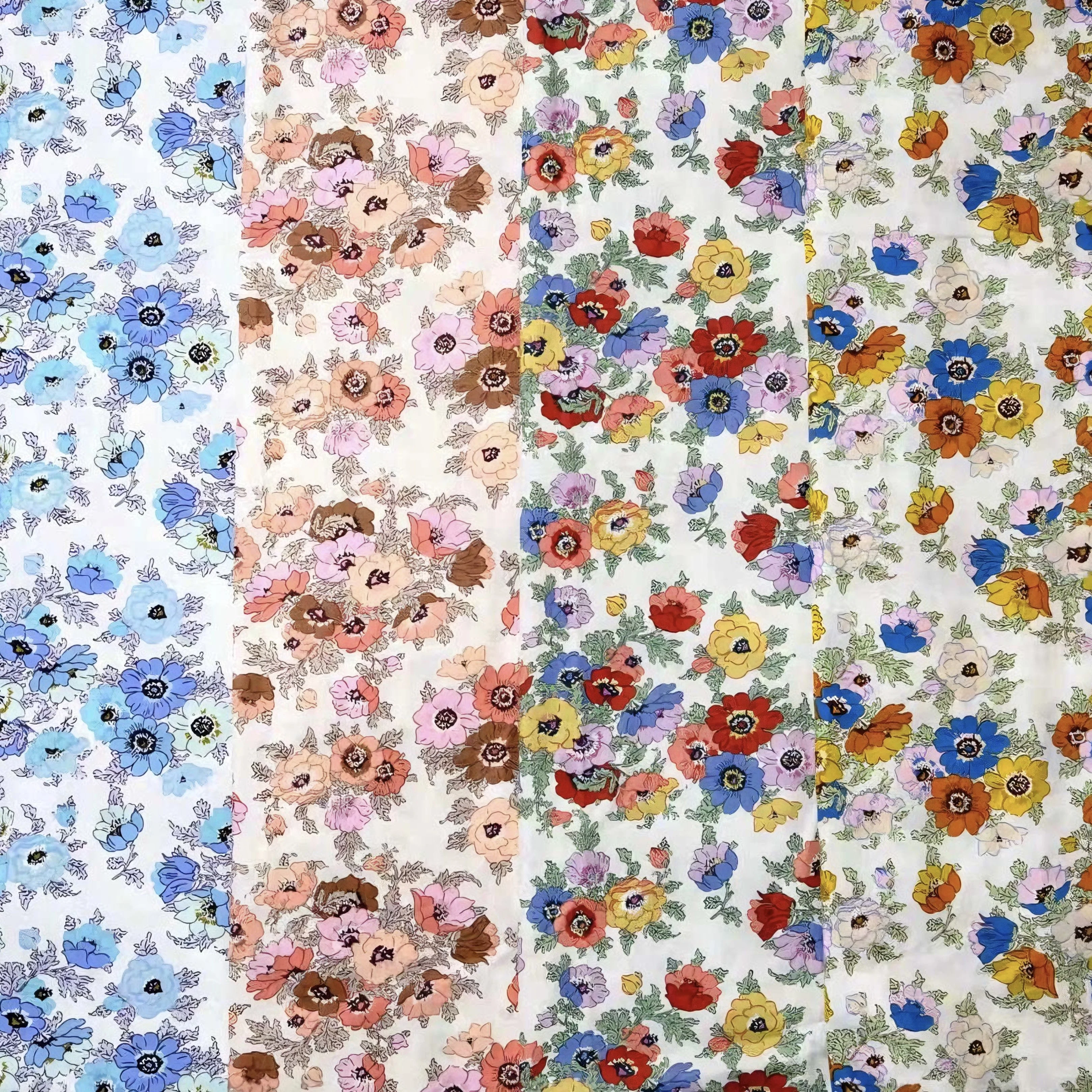 145x50 cm Tessuto floreale rurale 100% cotone Stampe in tessuto stampato Morbido e traspirante per cucito fai da te Artigianato Abito e decorazioni per la casa