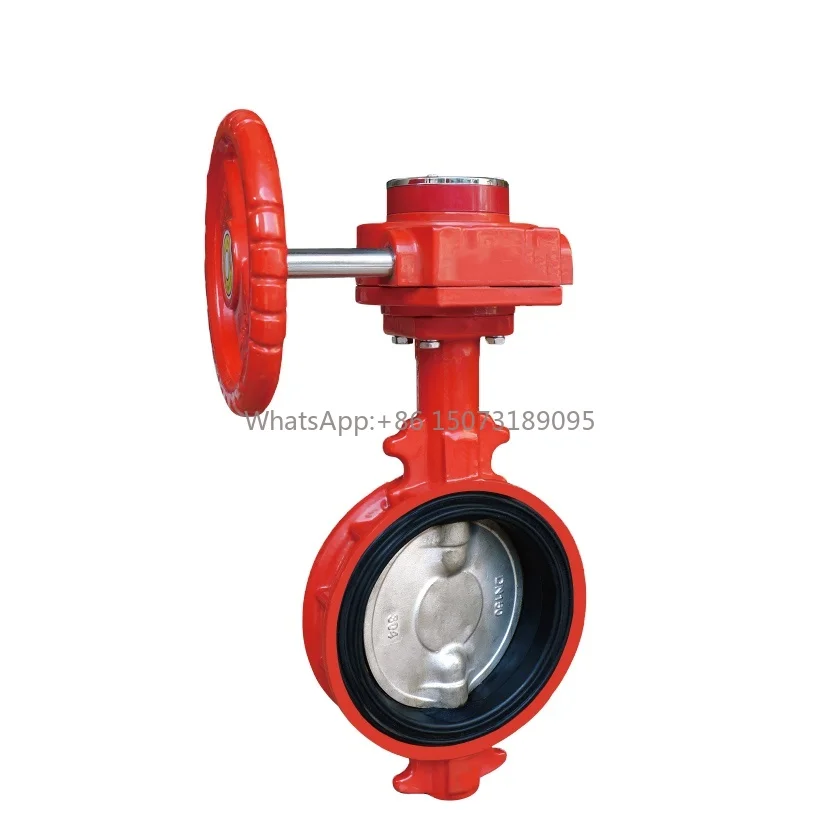 Válvula de mariposa de señal de doble abrazadera para válvula manual de fuga cero de agua para aplicaciones generales que incluye hidrante de incendio de gas