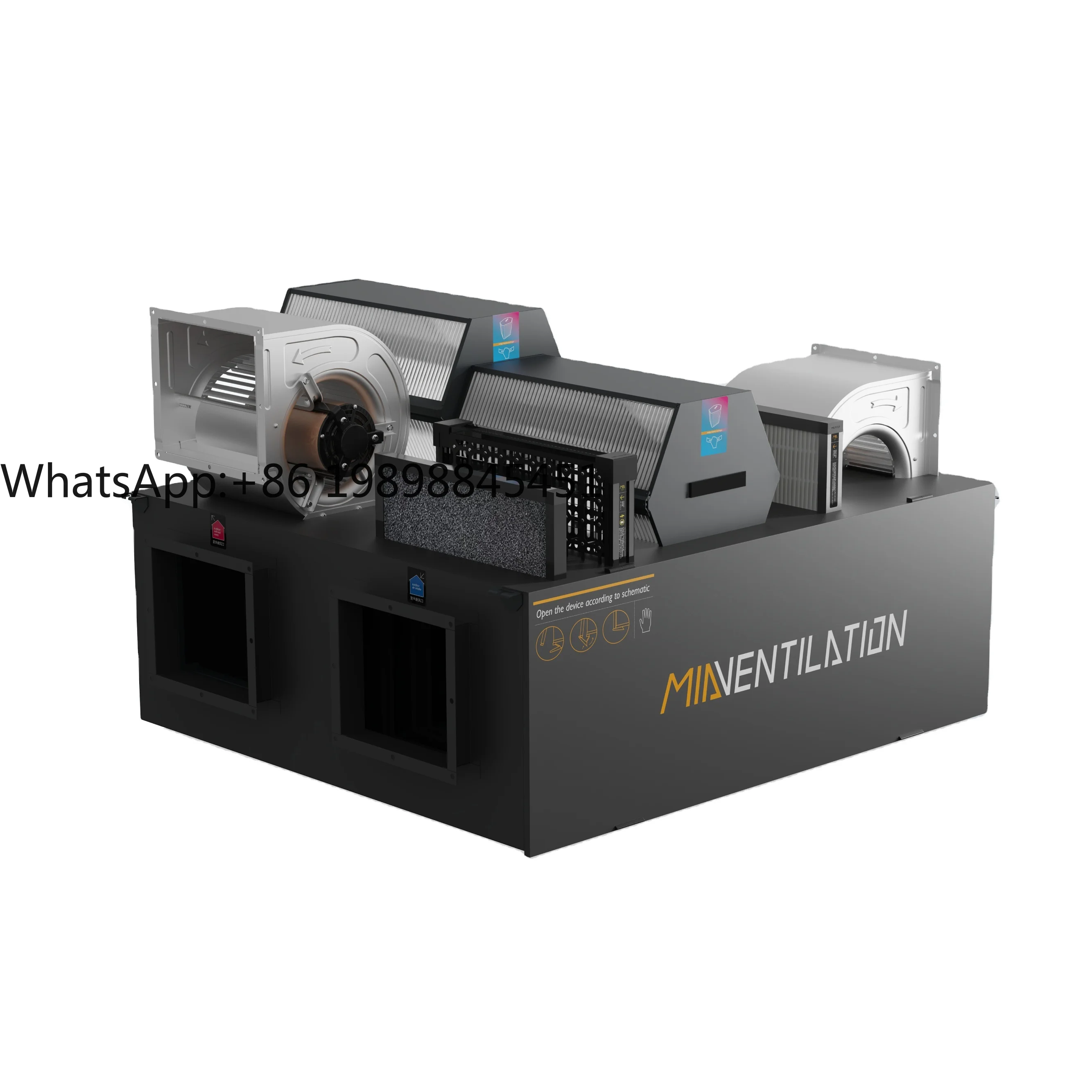 

2500m3/h Heat Recovery Ventilation Energy Saving 500m3/h Fresh Air Handling Unit Recuperators Hrv Erv Heat Recovery Kit