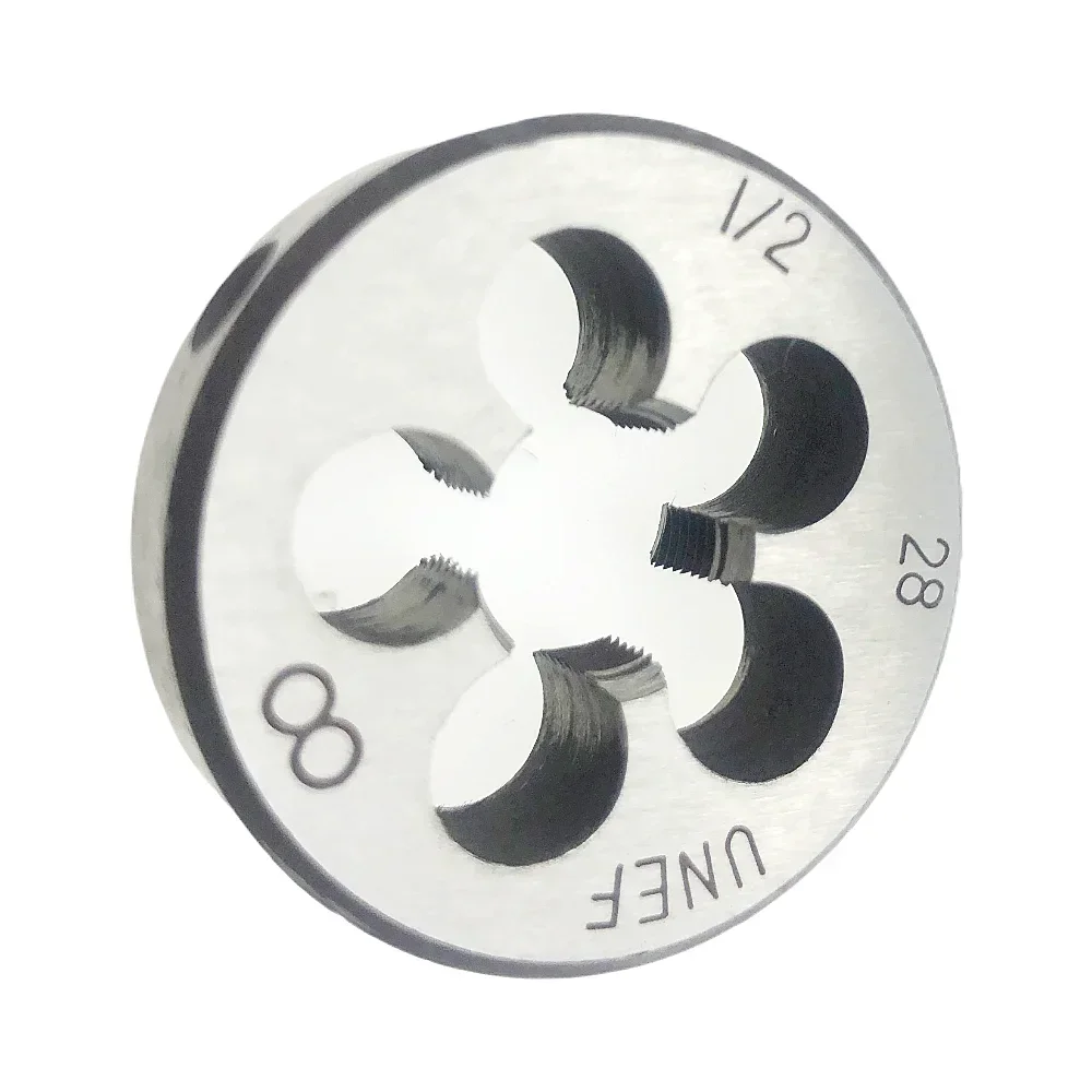 Right Hand1/2-28 Thread Die Set 1/2x28 Round Die 1/2x28 Hand & Machine Threading Tool