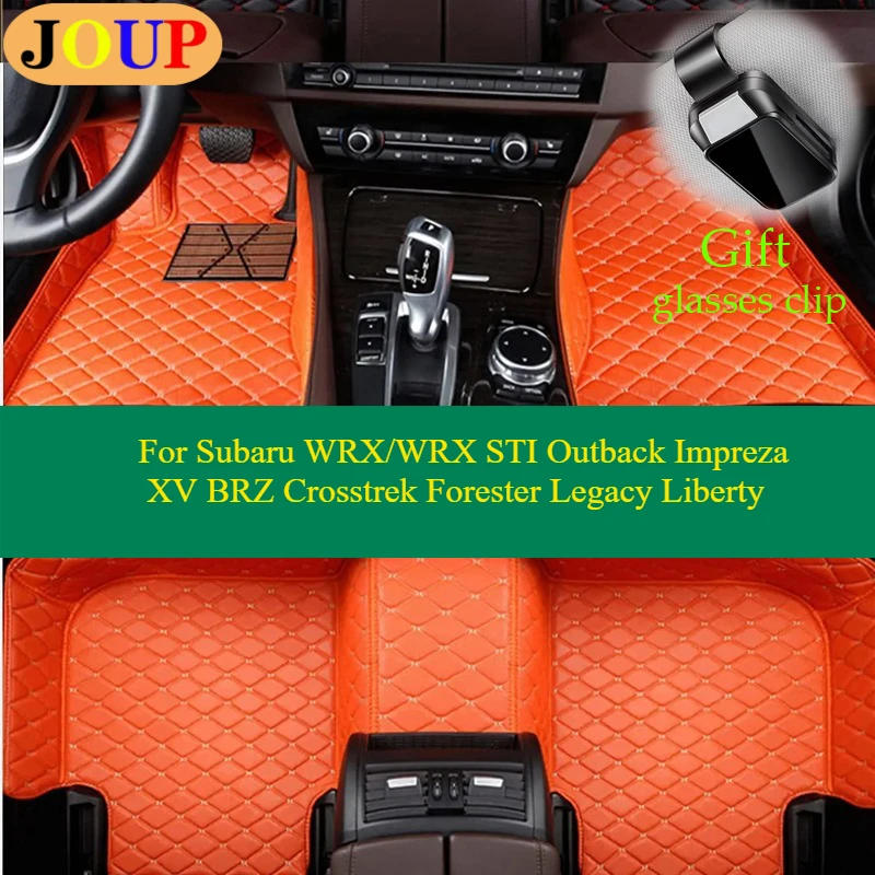 For Subaru WRX/WRX STI Outback Impreza XV BRZ Crosstrek Forester Legacy Liberty Car Floor Mats Custom Left /Right Hand Drive