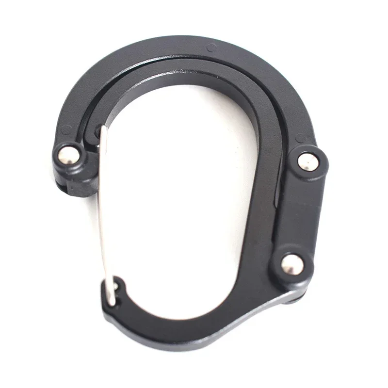 Multifunctional Hybrid Gear Clip Carabiner 360 Degree Rotating Hook Strong Buckle Camping Hiking Travel Backpack Outdoor Gadget