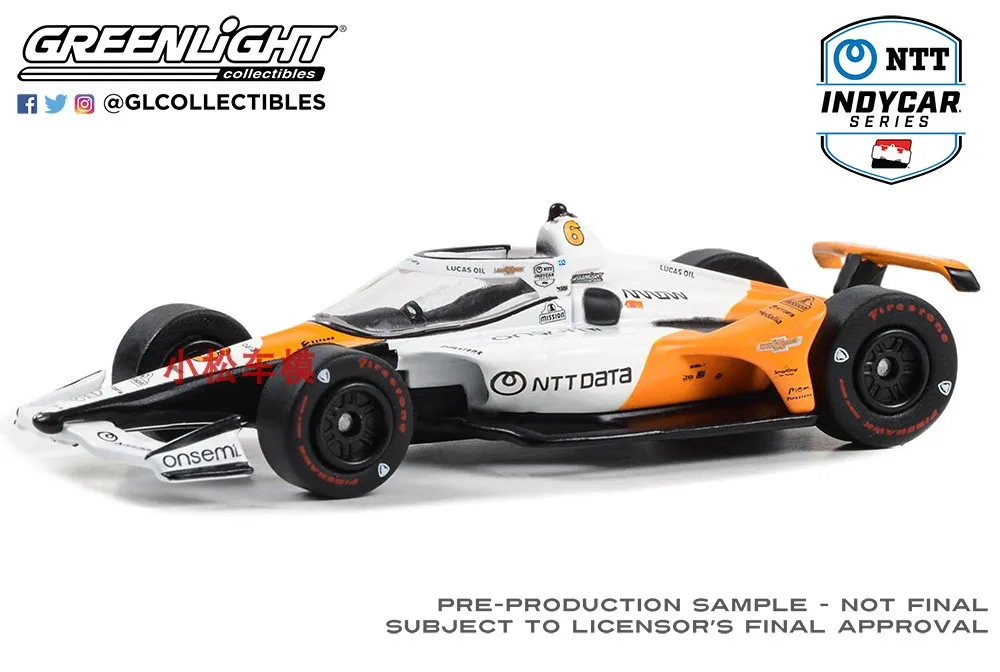 1: 64 2023 NTT IndyCar Serie - #   6 Oggetti da collezione avanzati per la celebrazione del 60° anniversario di Felix Rosenqvist McLaren a tripla corona