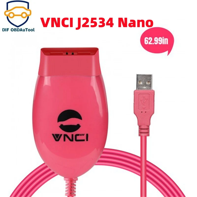 NEW VNCI J2534 Nano Compatible with J2534 Passthru & ELM327 Diagnose J1979 Compatible Vehicles Switch Mode Automatically