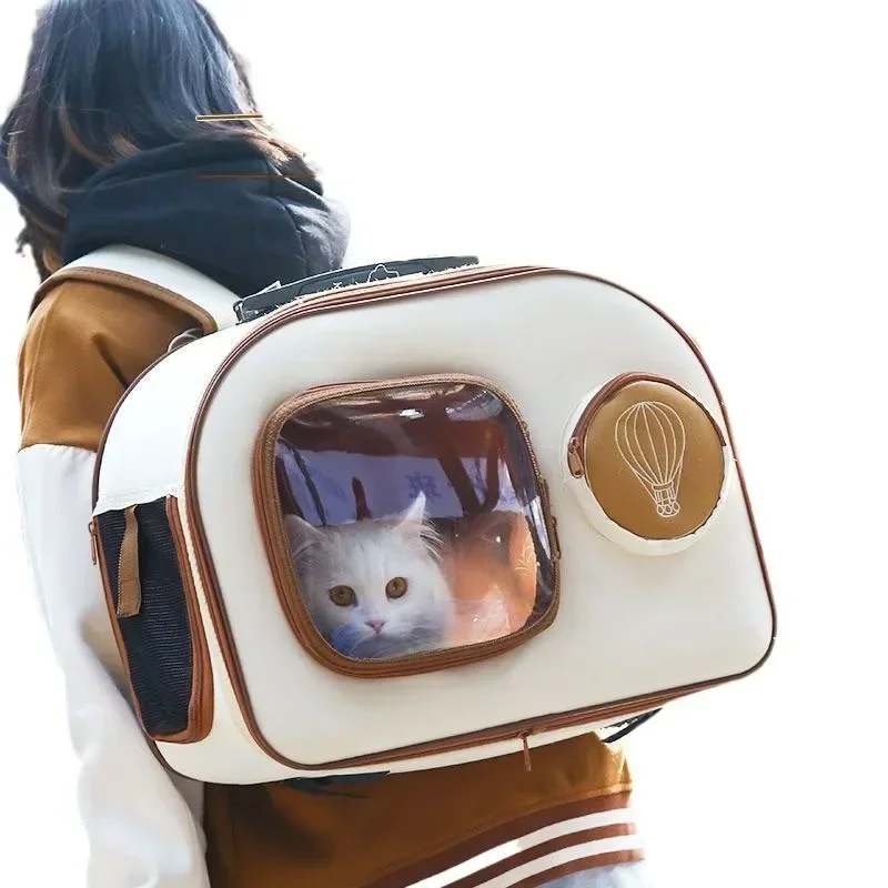 

Cat bag out portable trolley case pet backpack large capacity cart space capsule