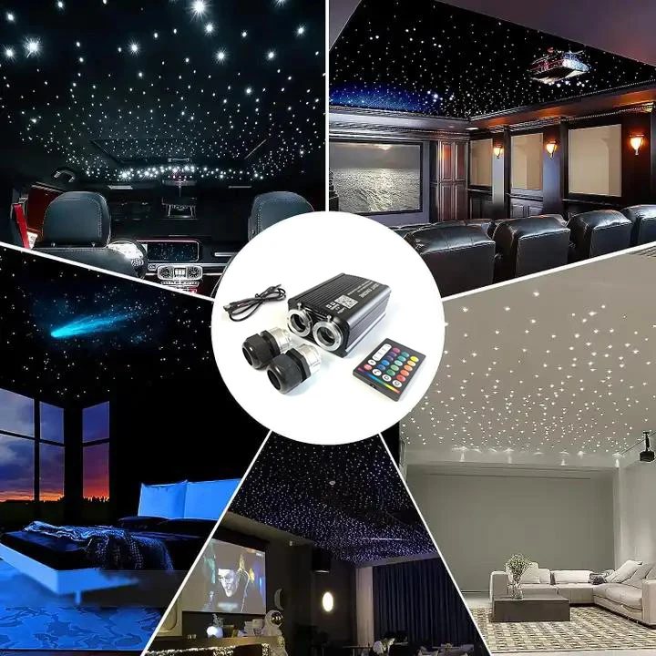 Light Kit Ceiling Lamp Car Home Ceiling Decoration Professional Fiber Optic Star RGBW LED Star Full Star Set CE 90 80 IP65 1000
