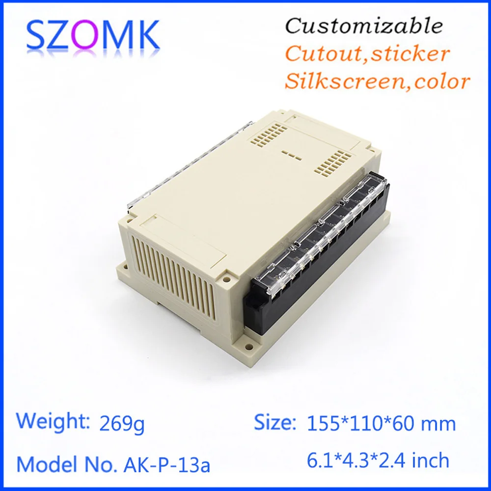 Good quality abs din rail terminal block plastic enclosure