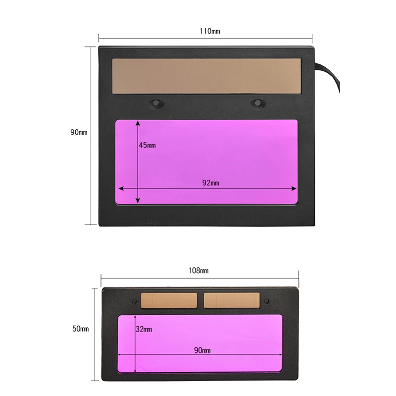 Долговечные сварочные линзы с автоматическим затемнением 0,2 с возвратная задержка на солнечной батарее с автоматическим затемнением Сварочная маска