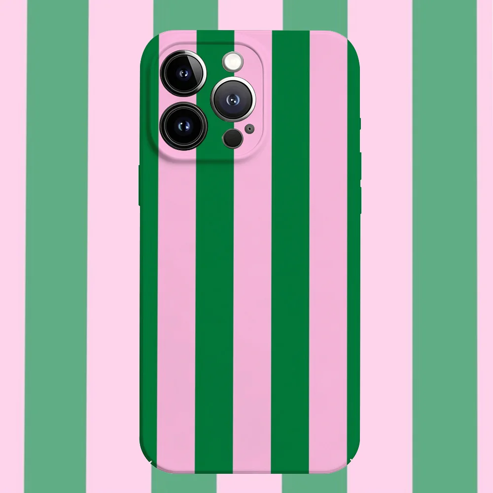 Colorful Stripes Phone Case for Samsung Galaxy S20 S21 S22 S23 S24 S25 FE Plus Note20 Ultra 4G 5G Glossy Film Hard PC Cover