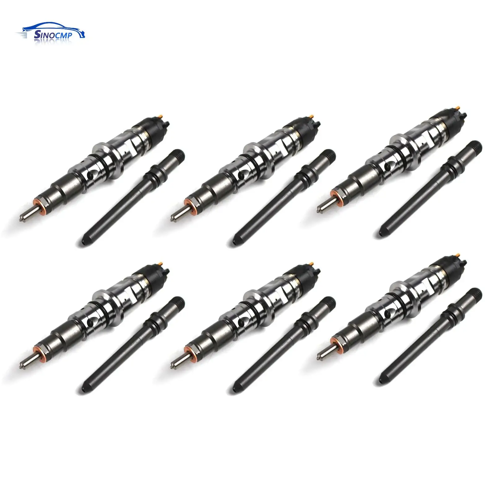 

​6 Set 0986435518 68027067AA 0445120193 986435518 R80270767AA Fuel Injectors Kit W/Tube For 2007-2012 Dodge 2500 3500 Ram 6.7L