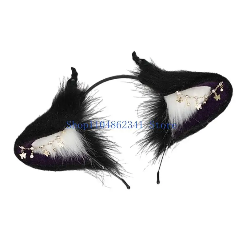 

5asd обруч для волос с ушками животных для косплея, вечерние аксессуары для костюмов аниме, реквизит на Хэллоуин, обруч для из с