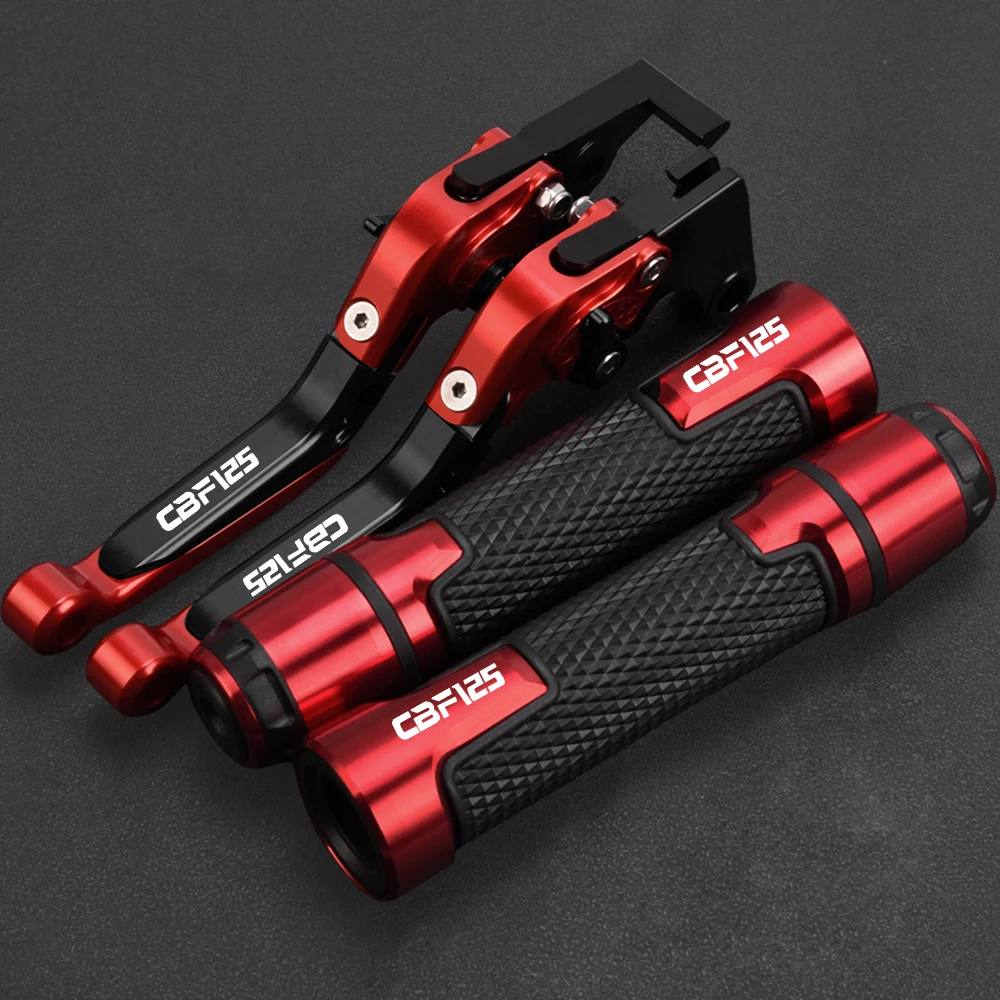 2009 2008 Motorcycle Aluminum Adjustable Brake Clutch Levers Handlebar Hand Grips ends FOR HONDA CBF125 125CBF CB125F 2004-2010 view 2