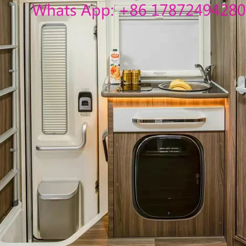 Car-mounted wall-mounted 3KG mini energy-saving drying silent water-saving washing machine RV modification accessories