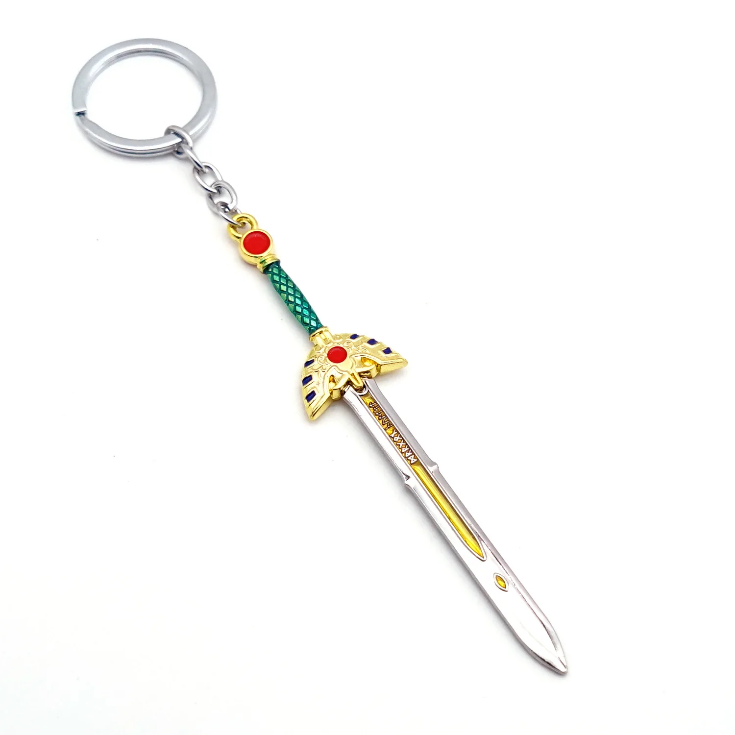 Doragon Kuesuto Keychain Shield Sword of Road Key Chain Dragon Quest Keyring Keychains for Men Game Accessories Car llaveros