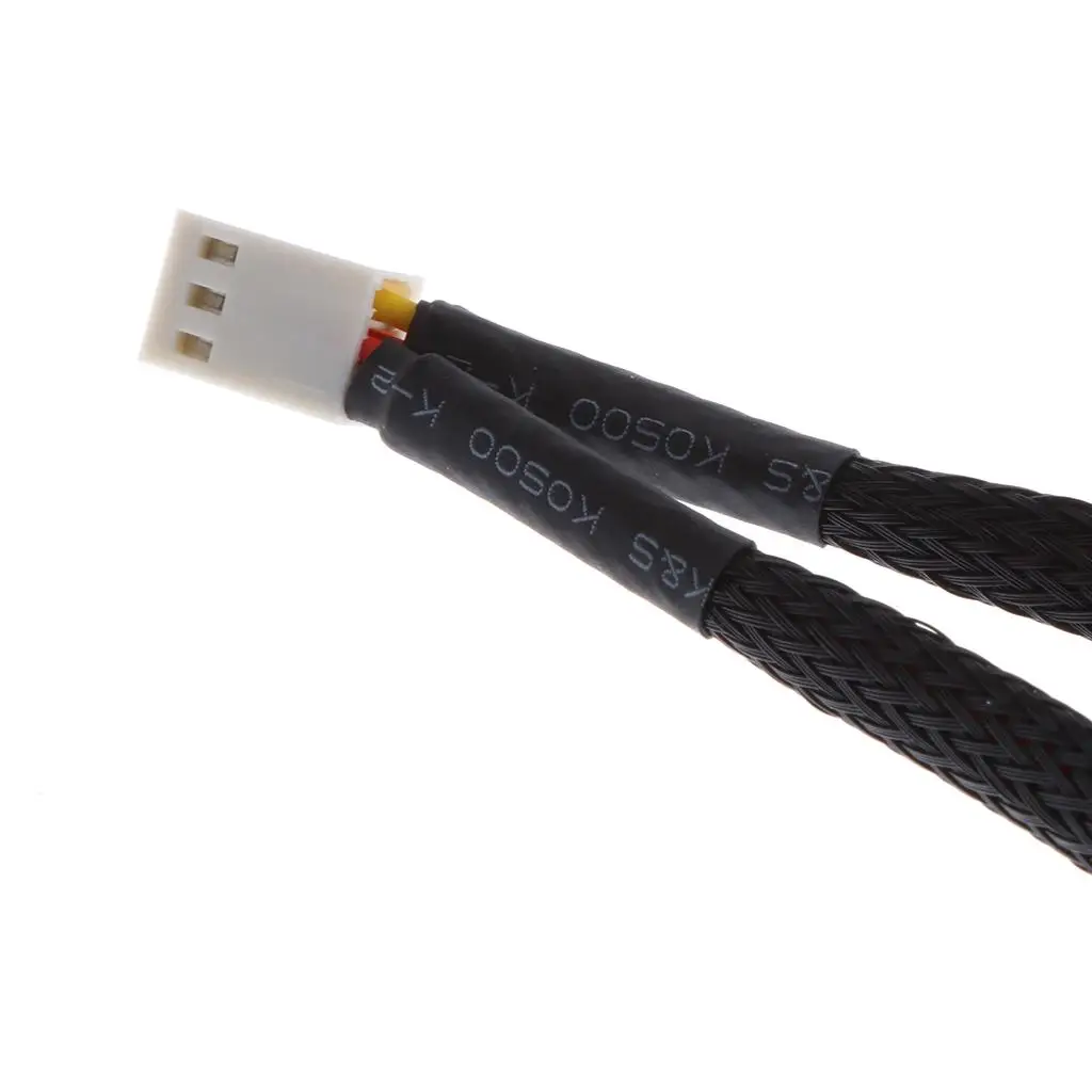 Case Fan Extension Cable 3 Pin Copper Power Splitter Adapter for Desktop Computer Cooling Systems
