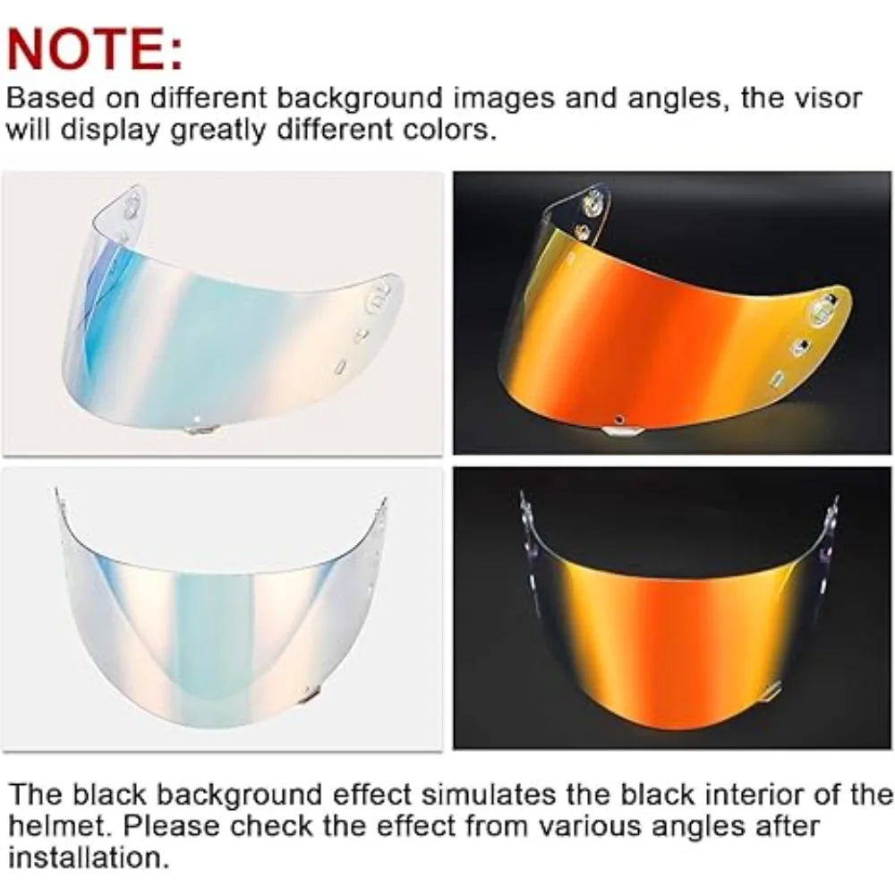 Motorcycle Icon Ic04 Visor Helmet Tinted Visor UV Protection Face Shield Replacement for Ic04 Accessories