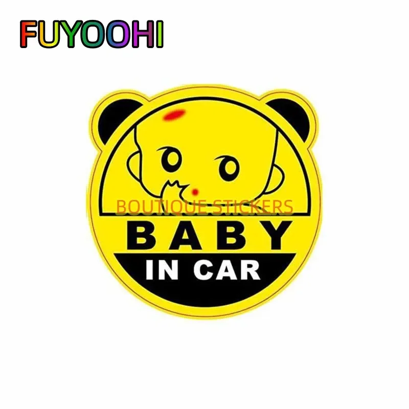 

FUYOOHI Stickers COOL BABY IN CAR Vinyl Decals Funny for Car Window Motorcycle Waterproof Decorative Interior Sticker