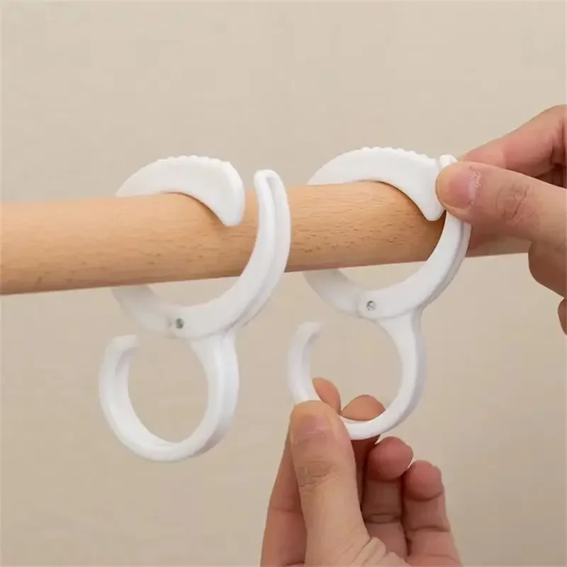 Windproof Hooks S Shaped Punch-free Wardrobe Closet Hook Multi-purpose Card Position S-hook Hanging Storage Hook Fall-proof