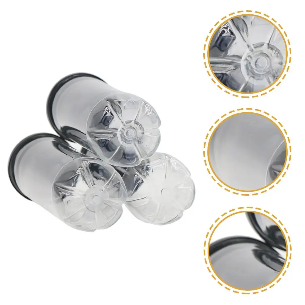 3 Pcs Tennis Cylinder Balls Holder Clear Portable PVC Container Storage ganizer Transparent Sports Equipment Storage