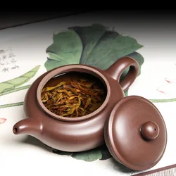 220ML Yixing Machine Teapot Ball Hole Filter Kettle Antique Teaware Drinkware Green Tea Pot Puer Teaware Ceremony Decoration