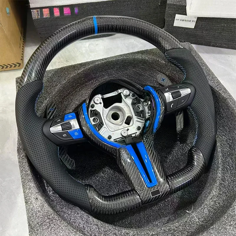 

Руль BMW Blue Style из карбона с кнопками и лепестками переключения передач, подходит для F30, F10, F20