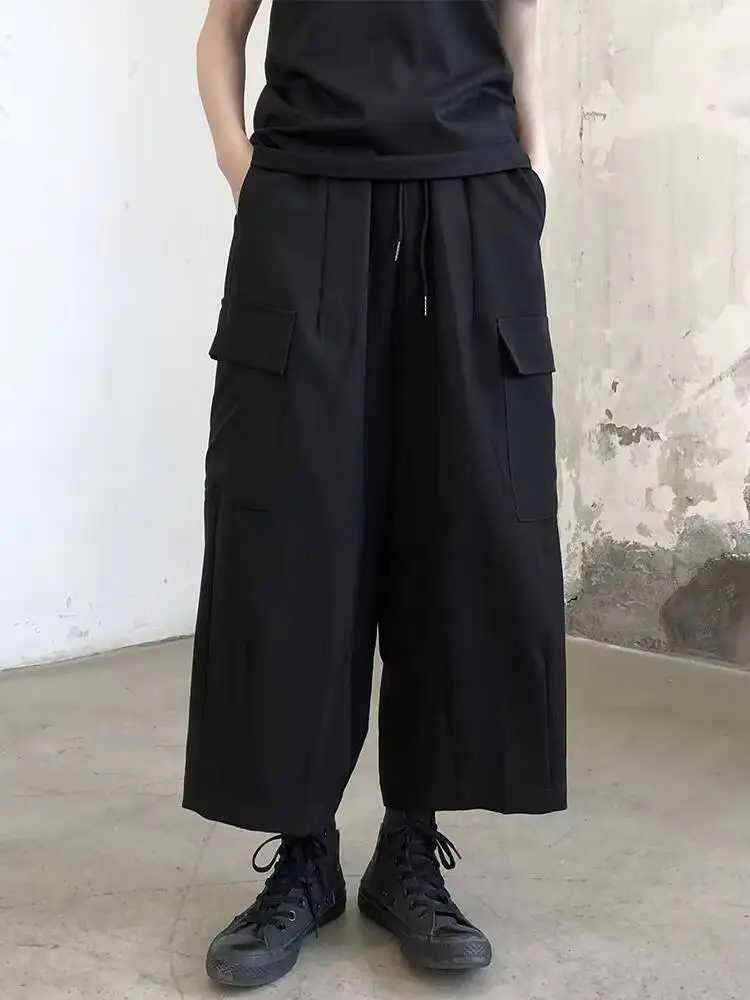 女性用カーゴパンツ,ラージチュニック,カジュアル,ストレート,ルーズ,カジュアル,ブラック,ダークカラー,ラージサイズ,夏
